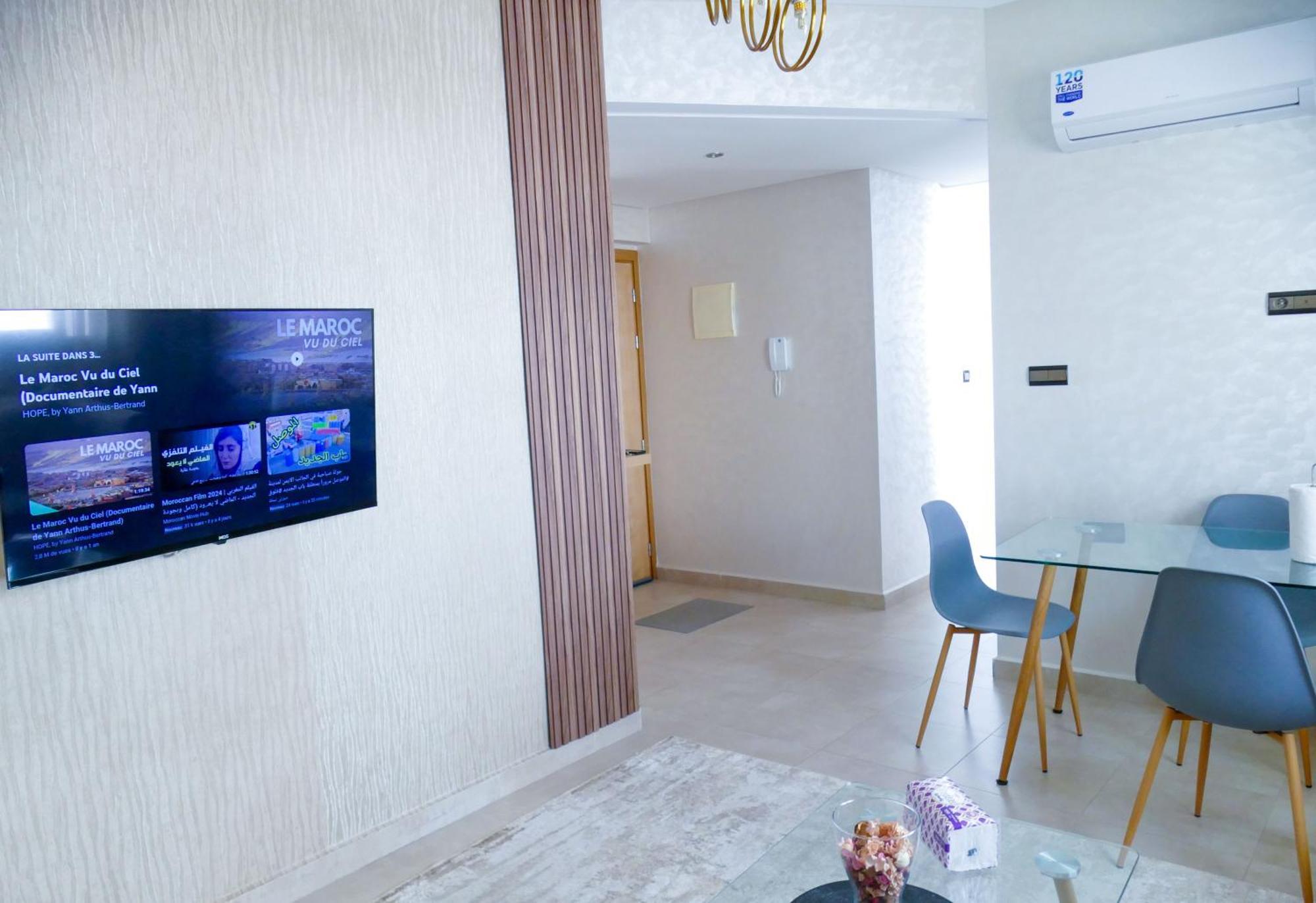 Appartement Equipe Haut Standing A Hassan Rabat Extérieur photo